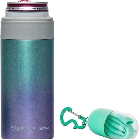 NWT Asobu unicorn slim can kuzie coozie - Picture 2 of 4